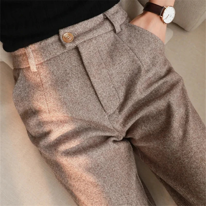 The Mira Herringbone Trouser