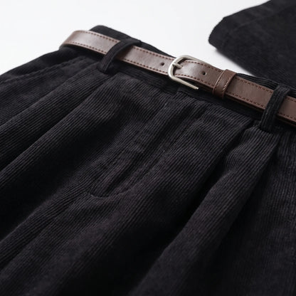 High Waist A Line Midi Skirt