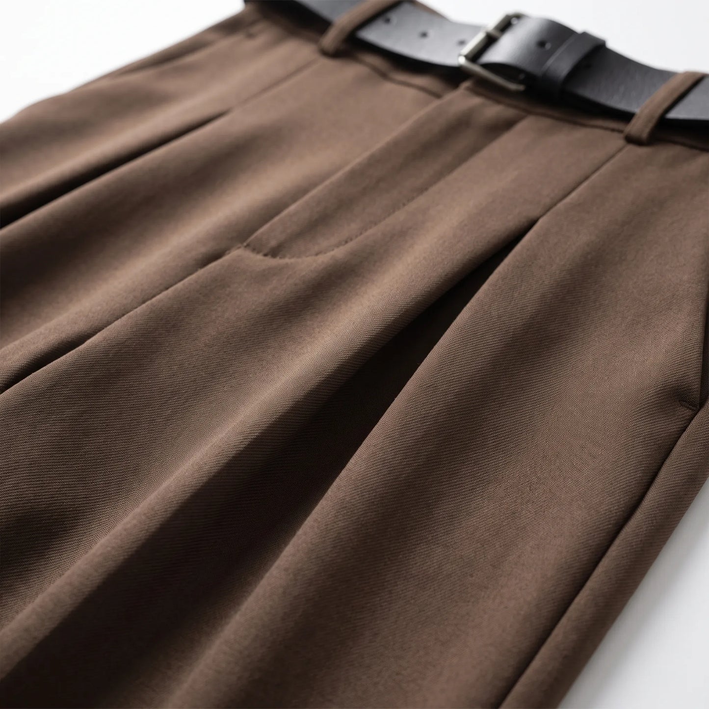 High Waist Wide Leg Trouser Pants
