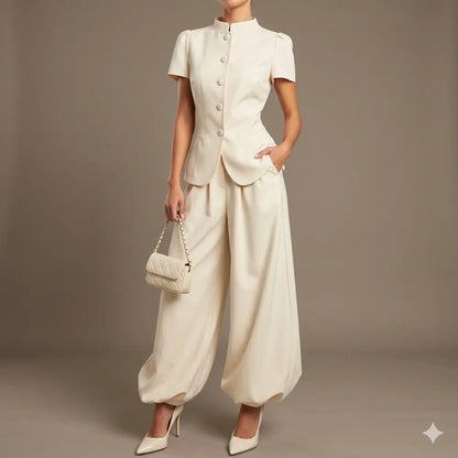 Structured Peplum Tailored Set