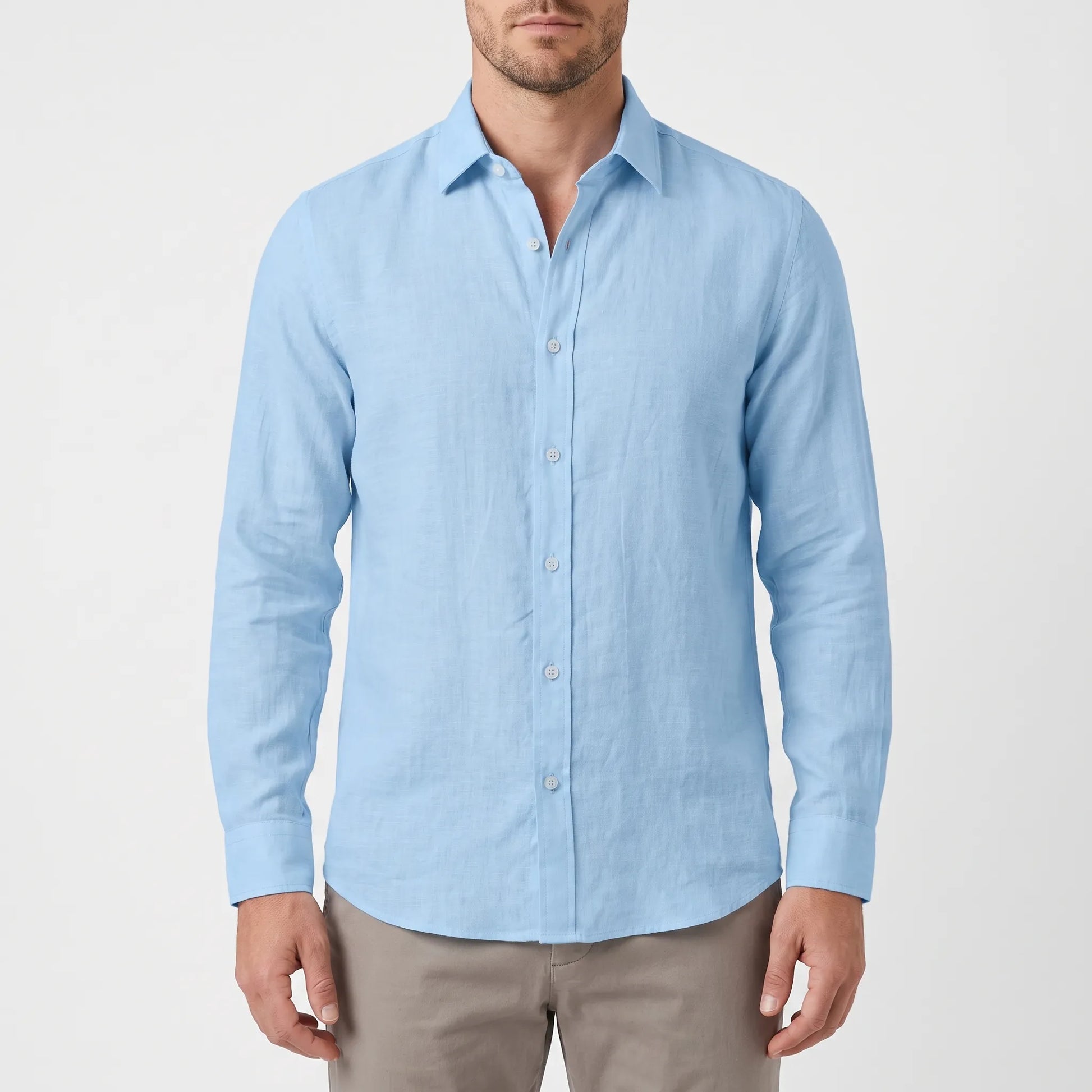 Men's Lightweight Breathable Button Up Shirt