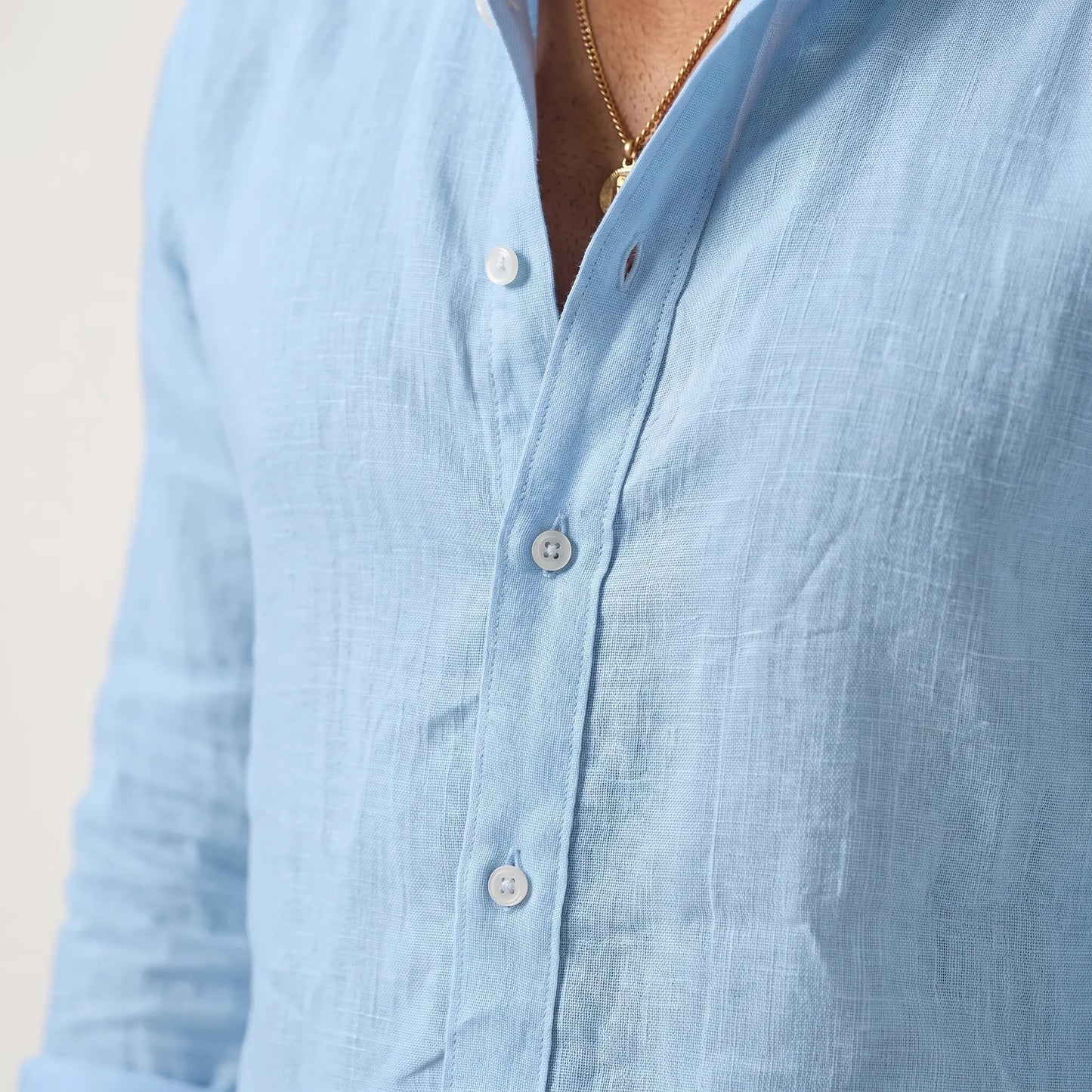 Men's Lightweight Breathable Button Up Shirt
