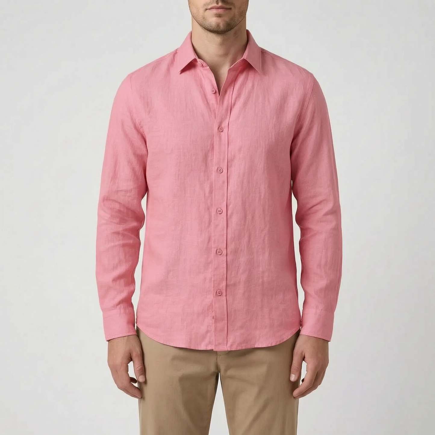Men's Lightweight Breathable Button Up Shirt