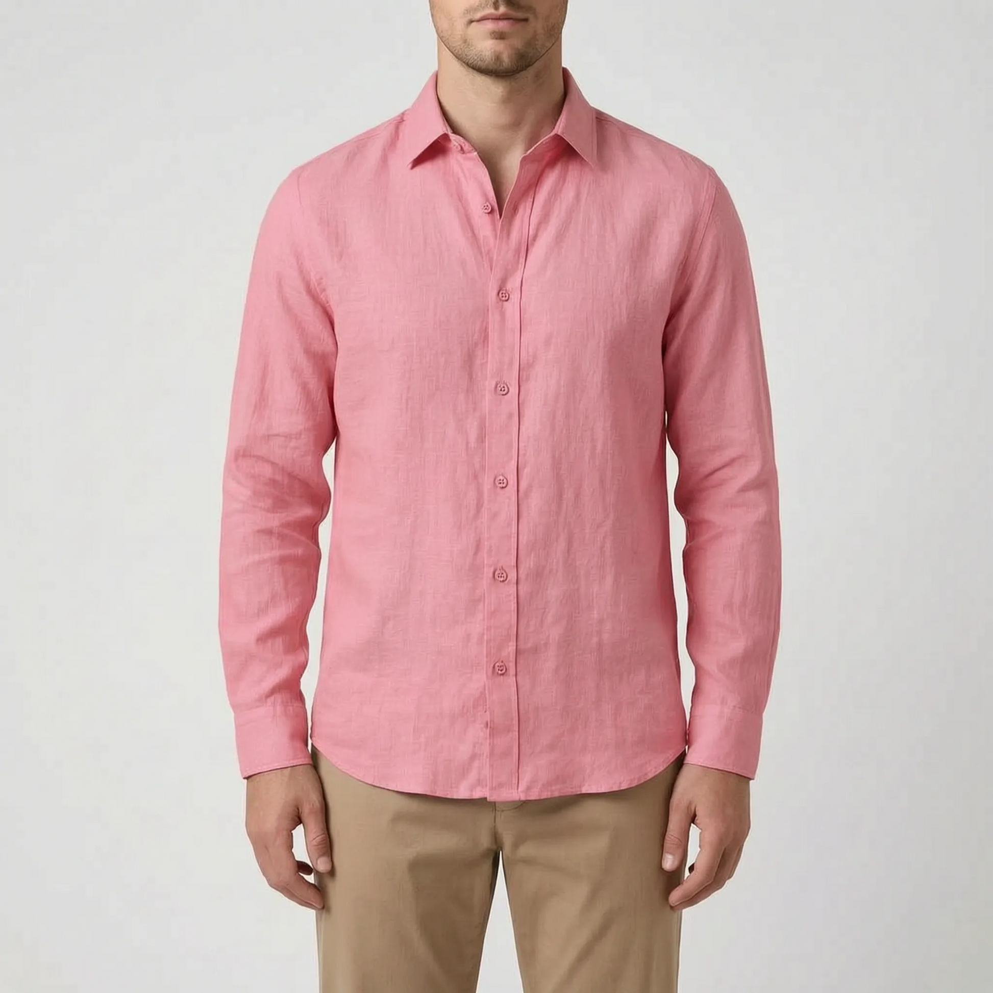 Men's Lightweight Breathable Button Up Shirt