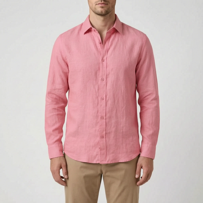 Men's Lightweight Breathable Button Up Shirt