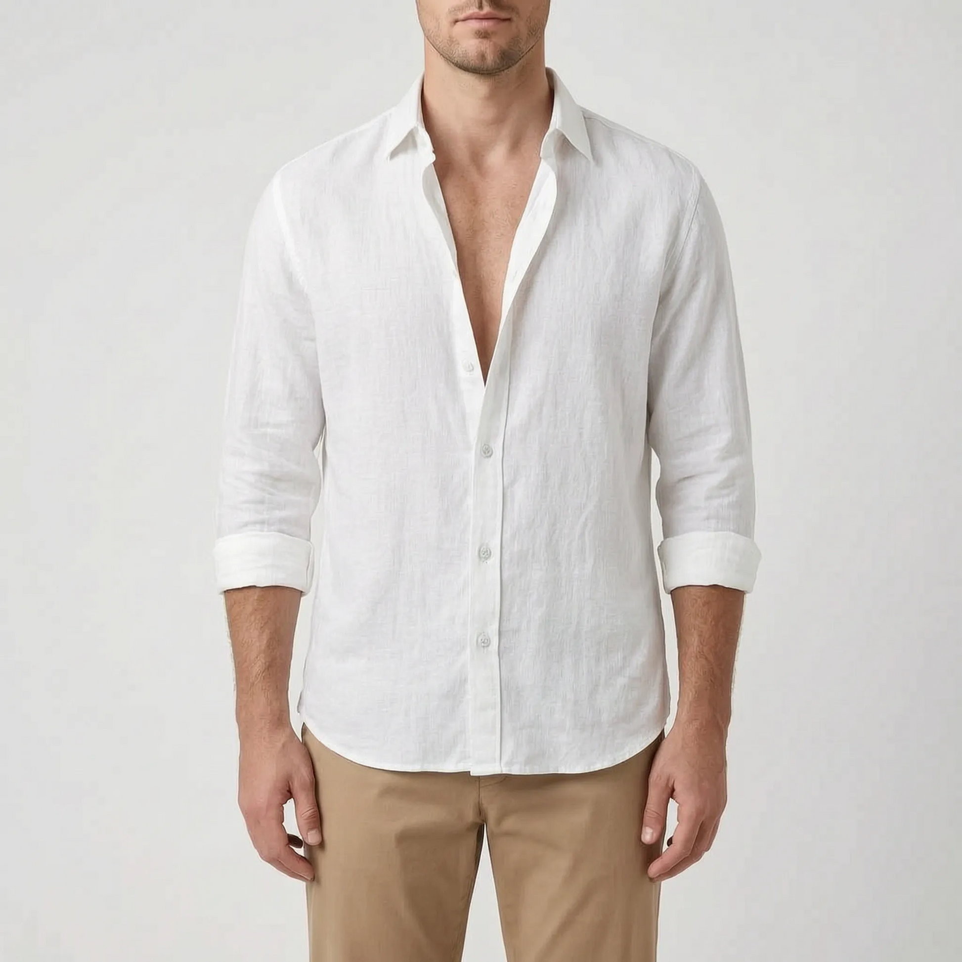 Men's Lightweight Breathable Button Up Shirt