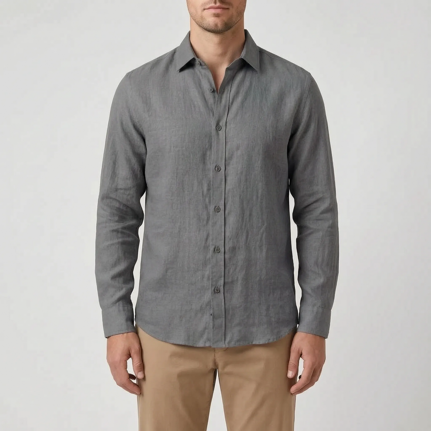 Men's Lightweight Breathable Button Up Shirt