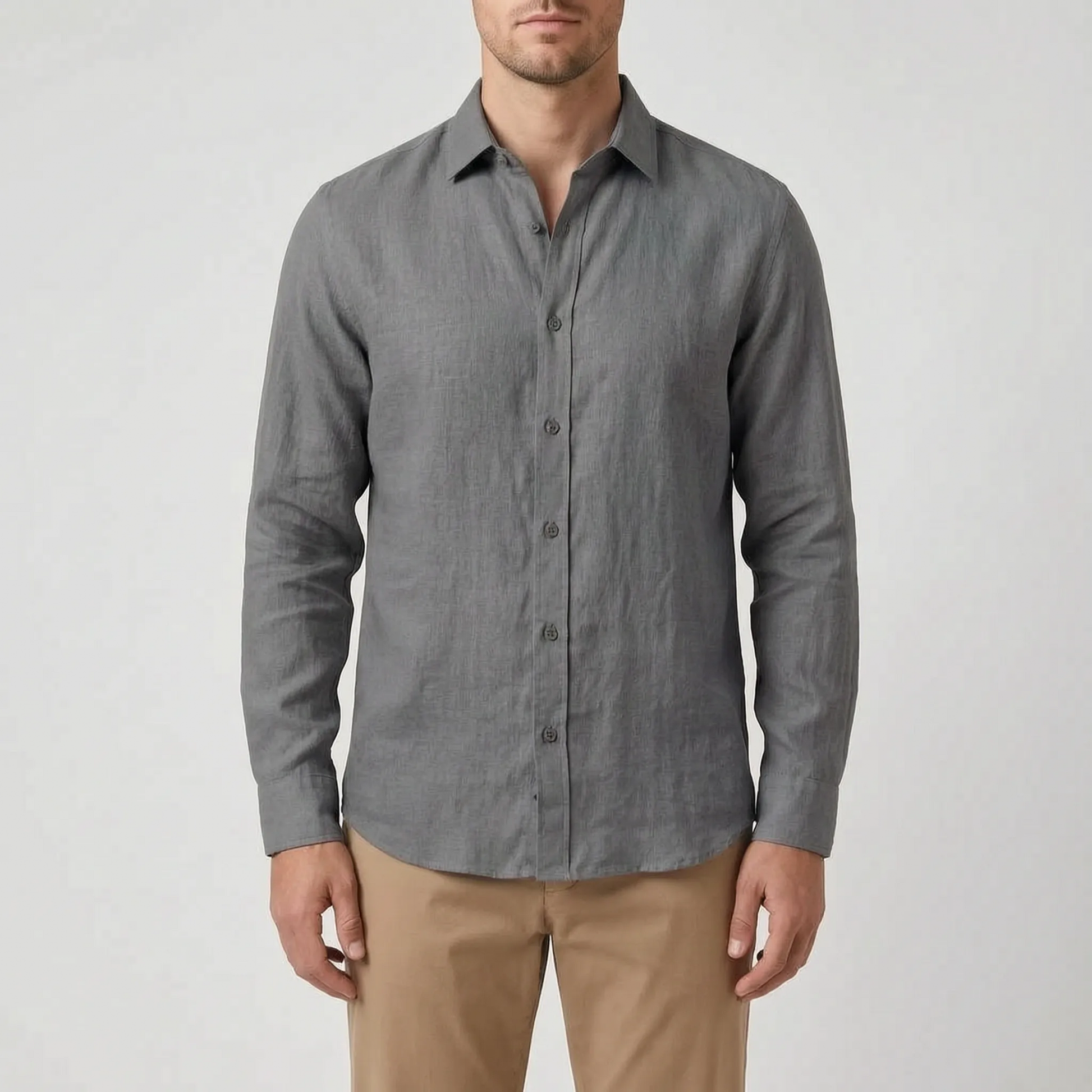 Men's Lightweight Breathable Button Up Shirt