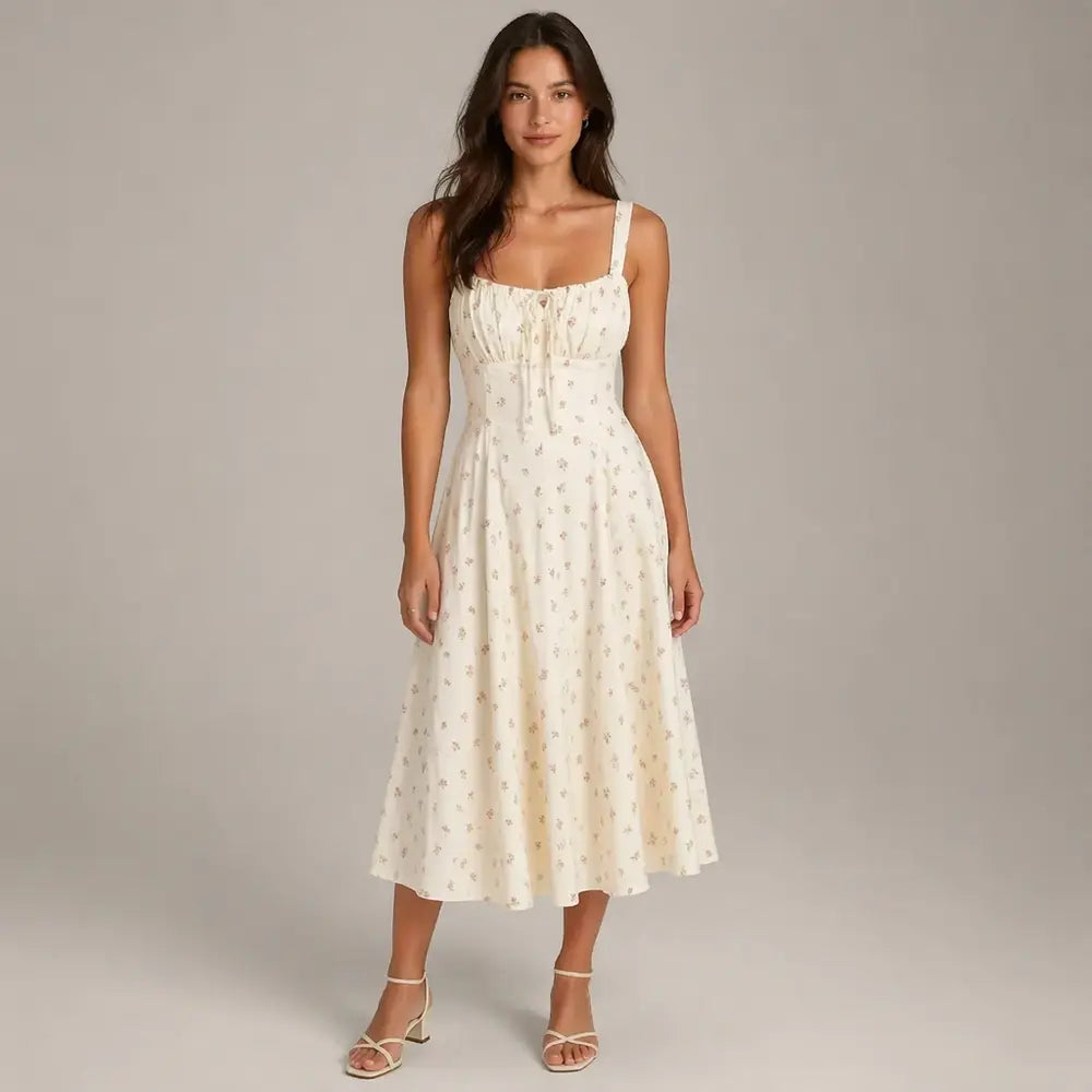 Sierra Floral Corset Midi