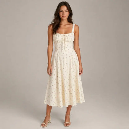 Sierra Floral Corset Midi