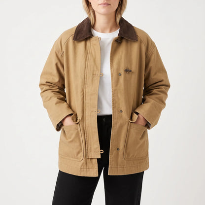 Relaxed Fit Casual Women's Camel Jacket
