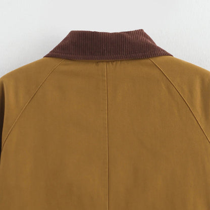 Relaxed Fit Casual Women's Camel Jacket