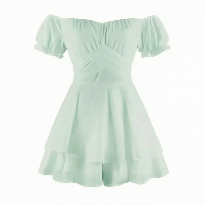 Romperly - Off-Shoulder Short Ruffle Romper