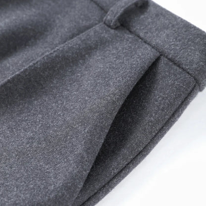 Wrap-Front Wool Suit Set