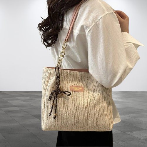 Woven Raffia Tote