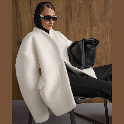 Boucle Wool Coat