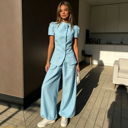 Structured Peplum Tailored Set