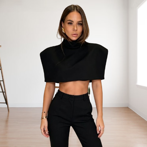 Structured Cape Crop Top