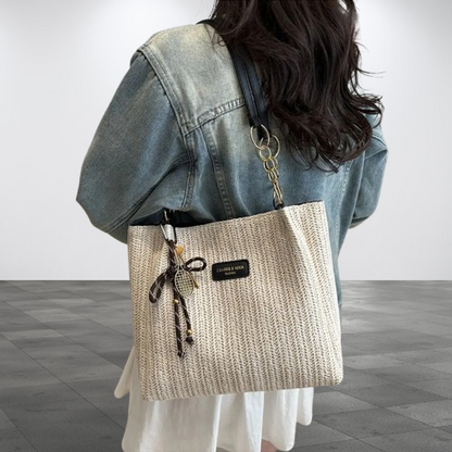 Woven Raffia Tote