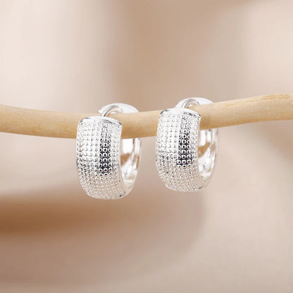 Sculpted Huggie Hoops