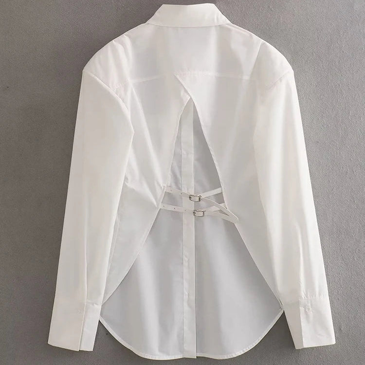 Structured Cutout Shirt