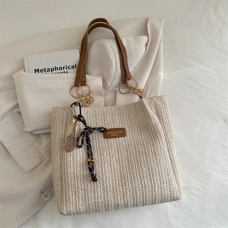 Woven Raffia Tote