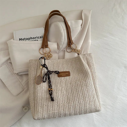 Woven Raffia Tote
