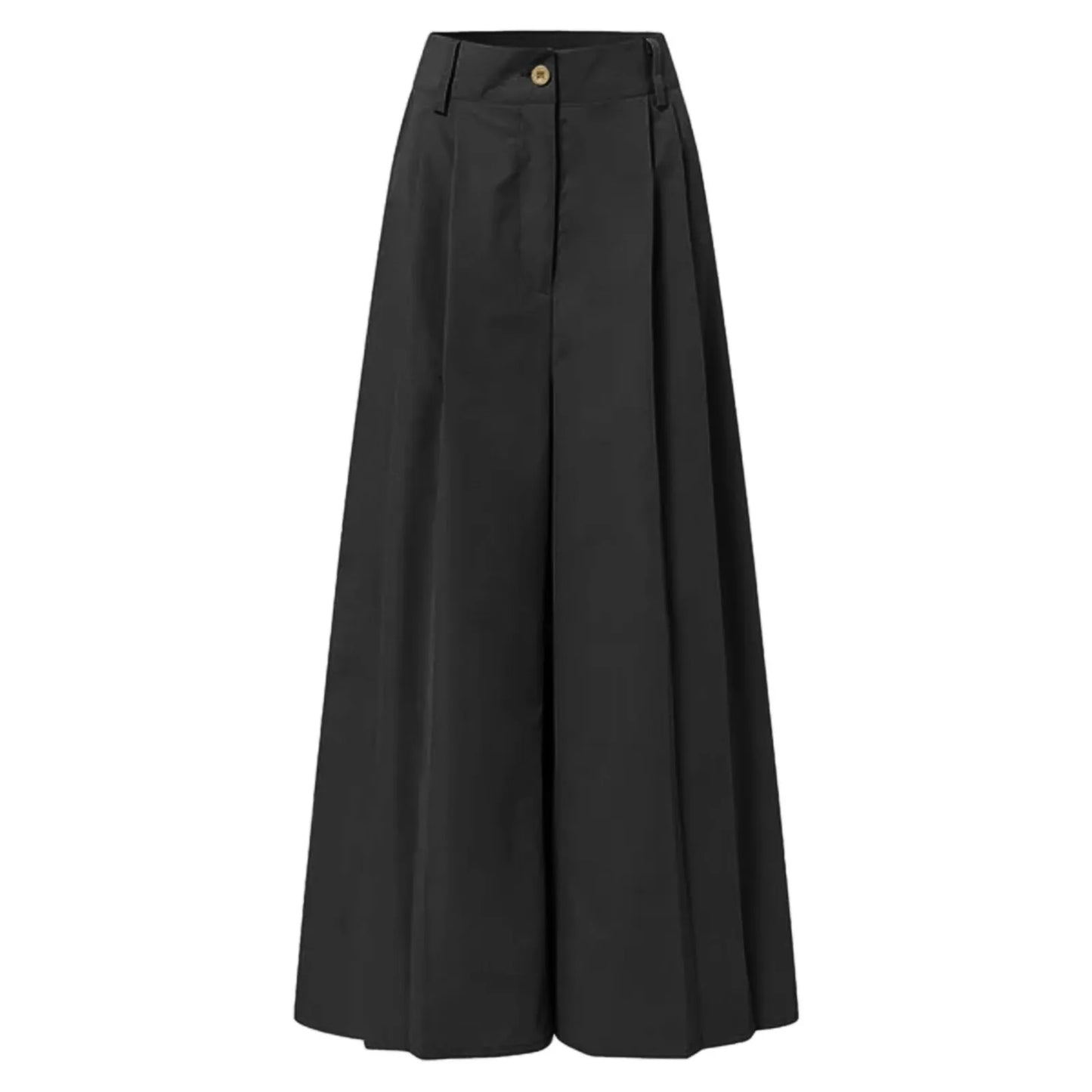 Wide-Leg Pleat Trousers