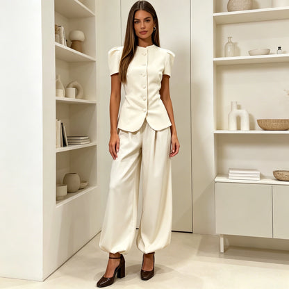 Structured Peplum Tailored Set