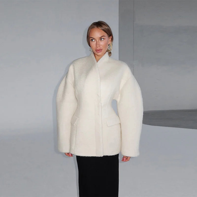 Boucle Wool Coat