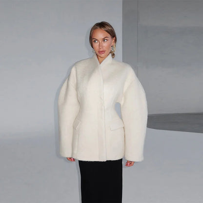 Boucle Wool Coat