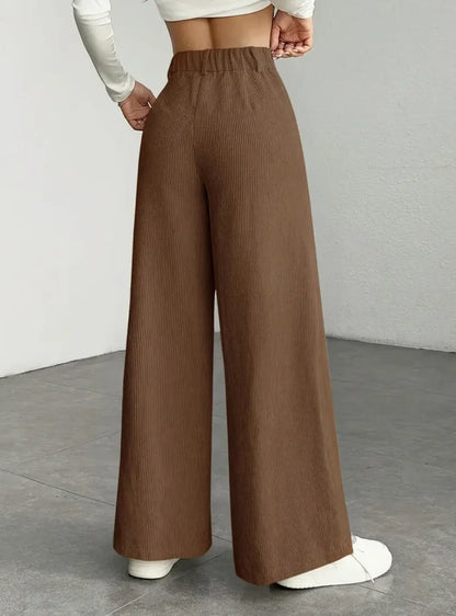 Cocoa Corduroy Wide-Legs
