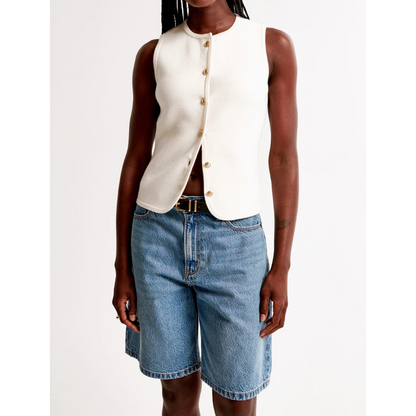 Contrast Trim Knit Tank