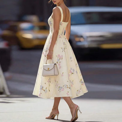 Botanical Corset Midi