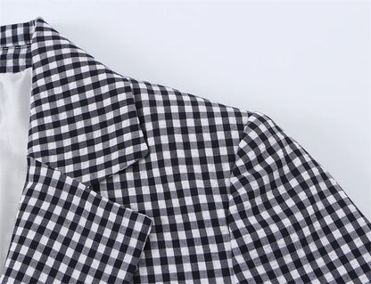 Gingham Two-Piece Set
