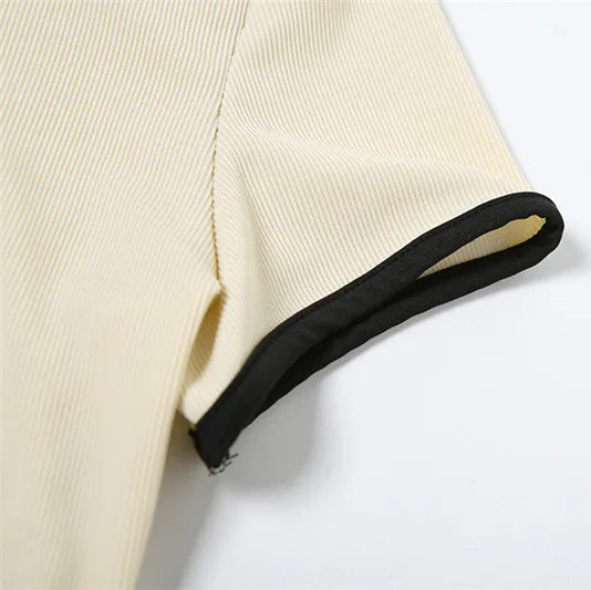 Contrast Trim Polo Set