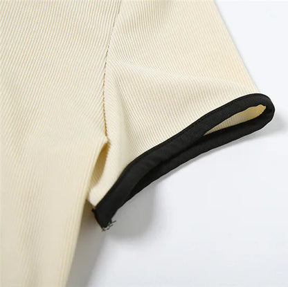 Contrast Trim Polo Set