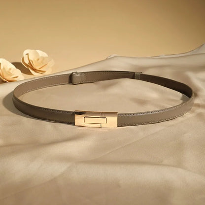 Twist-Lock Leather Belt