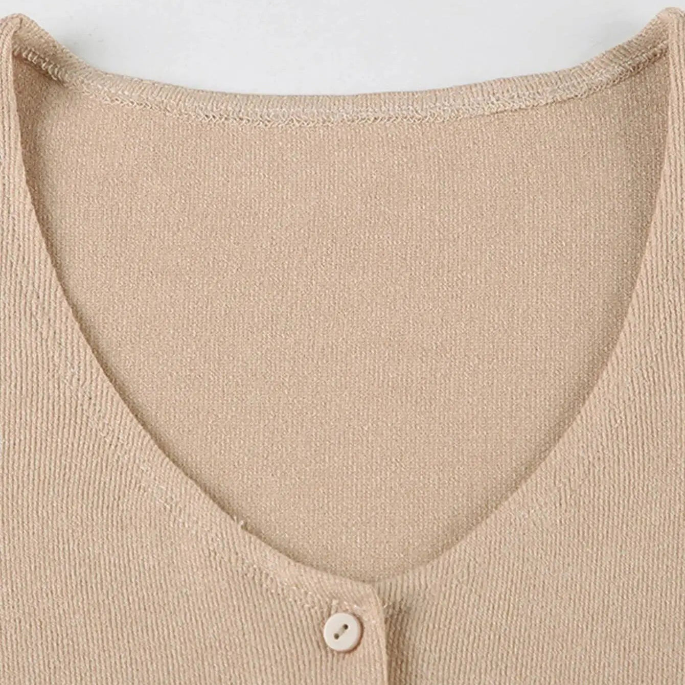 Sculpted Knit Button-Front Mini