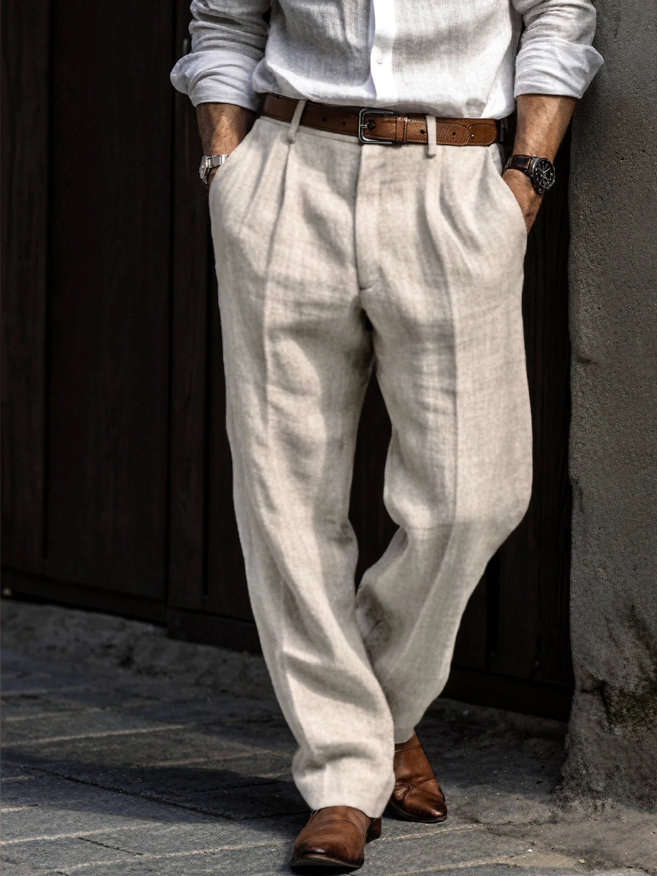 The Amalfi Linen Trouser