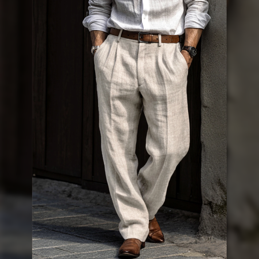The Amalfi Linen Trouser