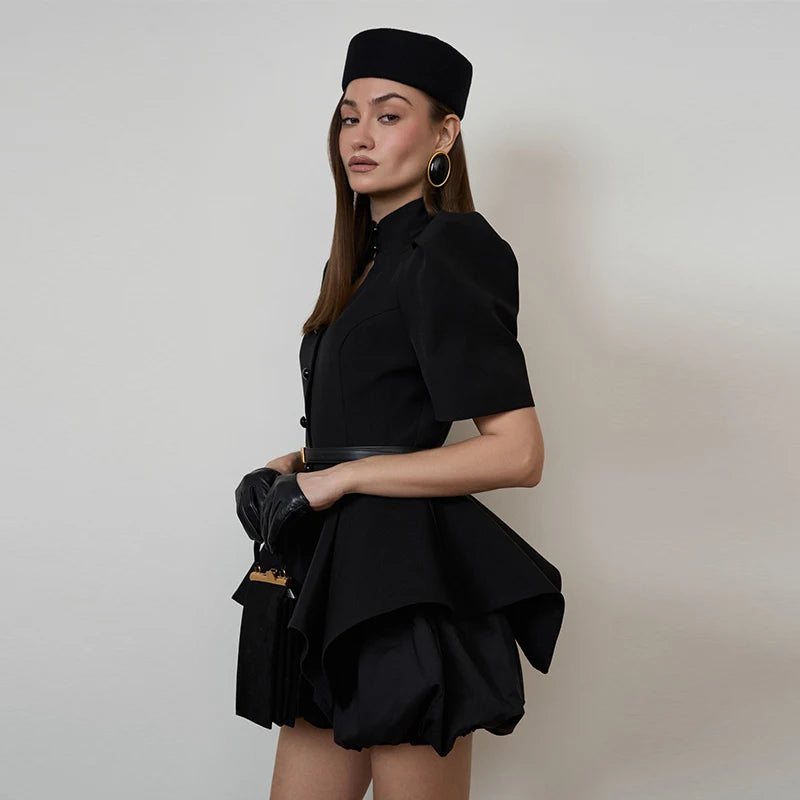 Sculpted Peplum Blouse