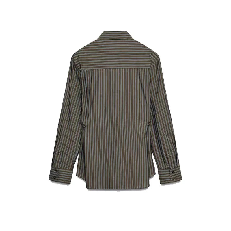 Striped Shirt & Barrel Trouser Set