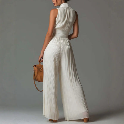 Draped Zip Jumpsuit