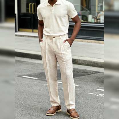 The Amalfi Linen Trouser