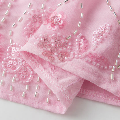 Bloom Beaded Halter Dress