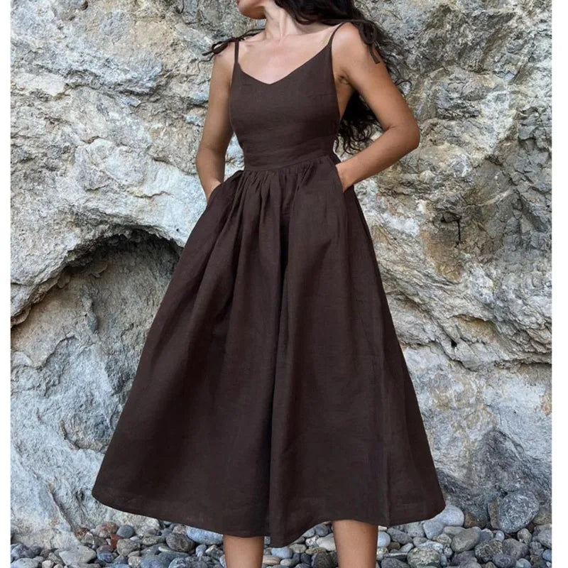 Solstice Linen Midi