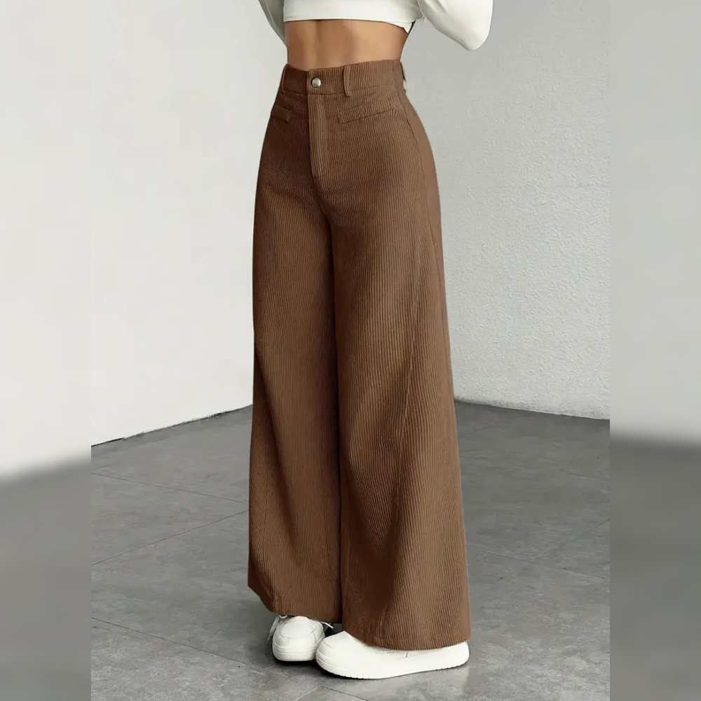 Cocoa Corduroy Wide-Legs