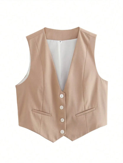 Tailored Crop Vest