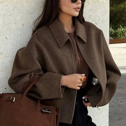 Boxy Crop Zip Jacket
